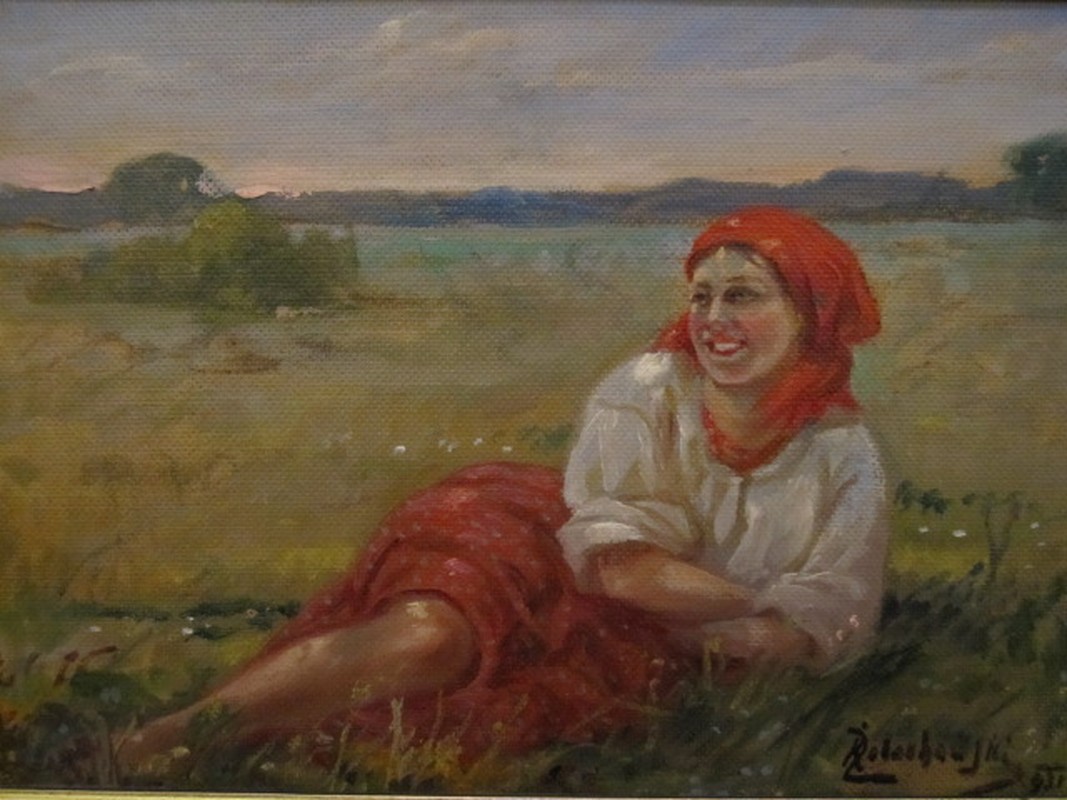 1067x800 Framed Oil Painting On Cardboard Signed, Zelechowski And Dated 931 - Oil Painting On Cardboard