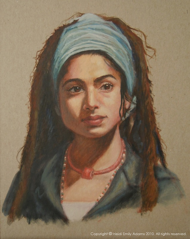 636x800 Heidi Emily Adams Illustration Hamph2 Peinture L'Essence - Oil Painting On Cardboard