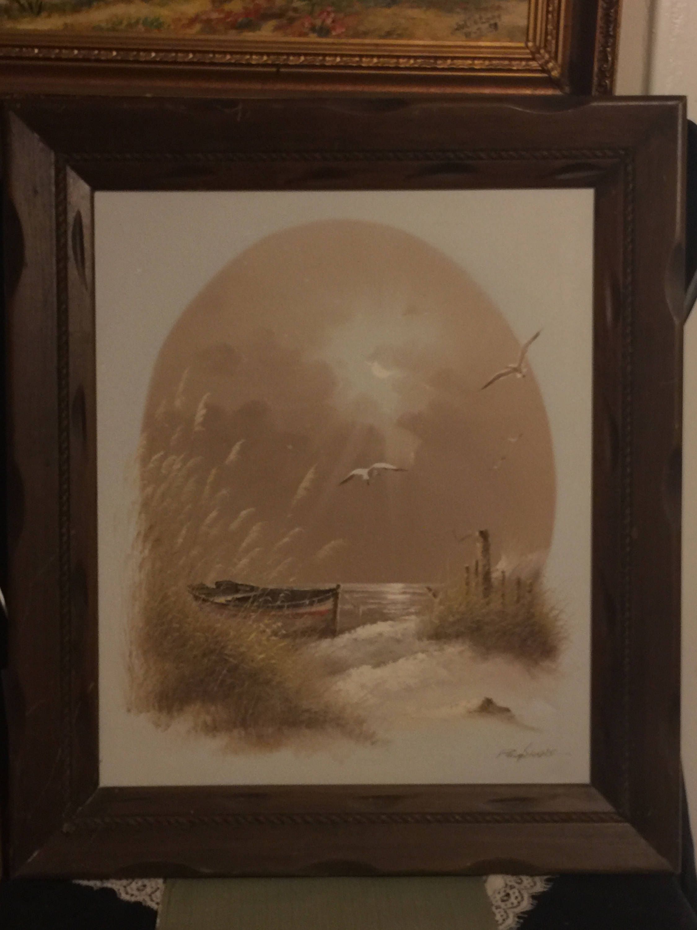 2250x3000 Oil Painting On Cardboard Canvas By Philip Sandee Nautical Oil - Oil Painting On Cardboard