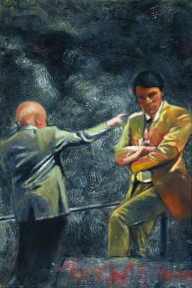 375x561 Original Impressionism People Oil Paintings On Cardboard For Sale - Oil Painting On Cardboard