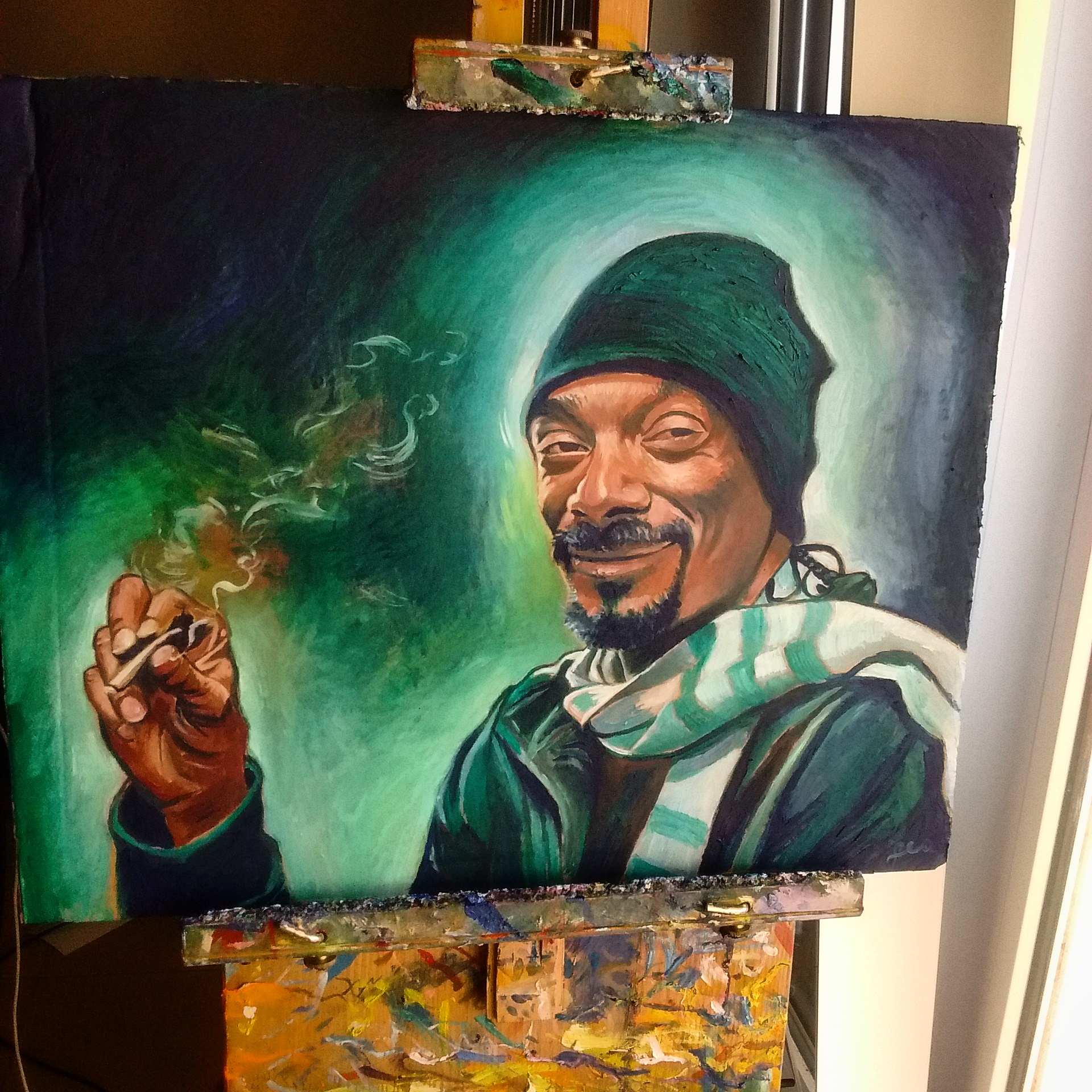 1920x1920 Snoop, Oil On Cardboard, 16 X 20 Art - Oil Painting On Cardboard