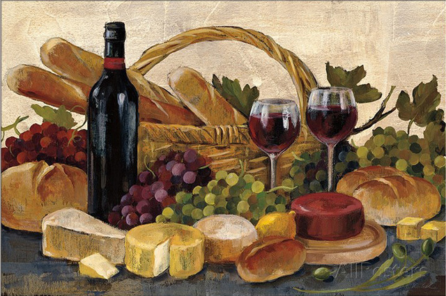 640x425 Still Life Oil Painting Online Tuscan Evening Wine Crop Silvia - Oil Painting Online