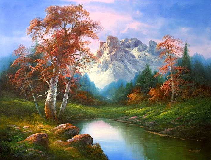 709x539 Classic Landscape Of I. Cafieri,oil Paintings Online Pinturas - Oil Painting Online