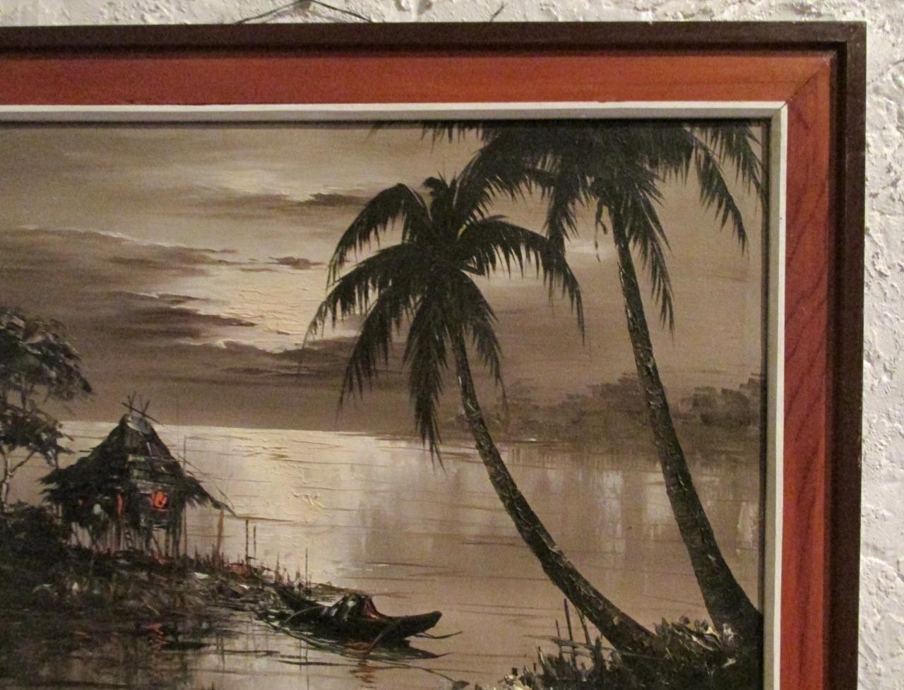 1280x977 Philippines Oil Painting Signed Ticse Olongapo City Manila Mabini - Oil Painting Philippines