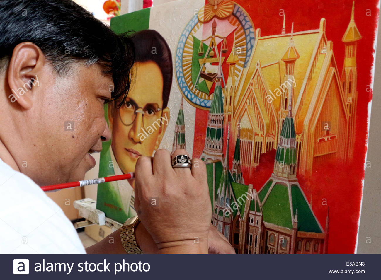 1300x956 Visual Artist Dante Hipolito From The Bacoor, Cavite Does His Oil - Oil Painting Philippines