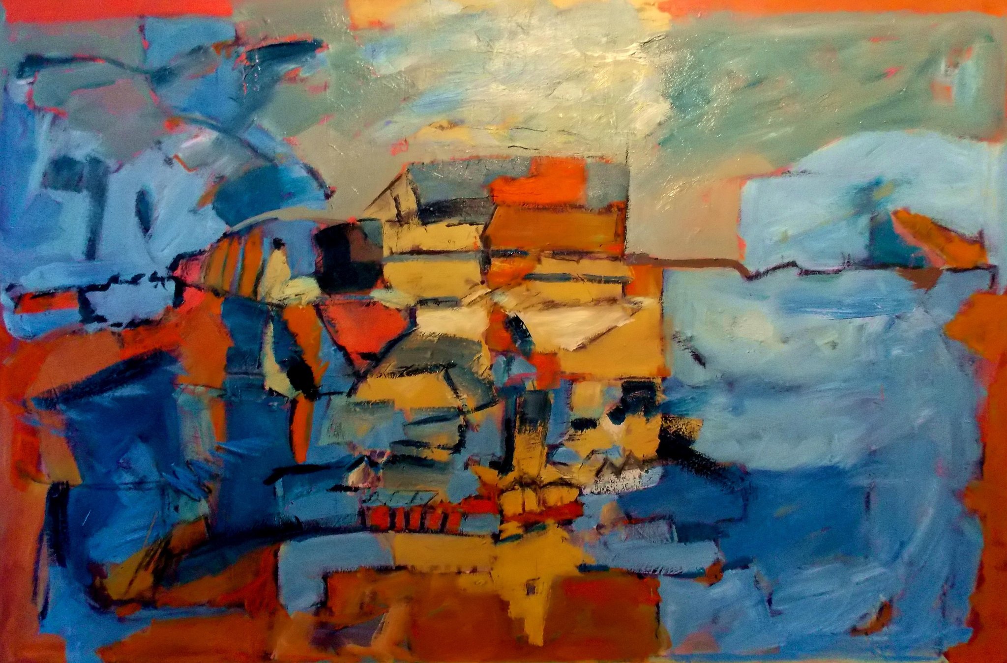 2048x1349 Oil Paintings For Sale Online Contemporary Art Artbaazar - Oil Painting Pictures