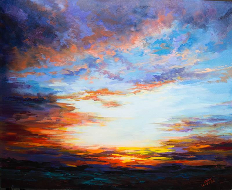 800x657 Sunset On The Desert Landscape Oil Painting On Canvas By Leon - Oil Painting Pictures