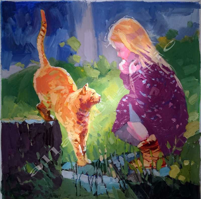 800x789 Art Reproductions And Original Oil Paintings Landscapes, A Game - Oil Painting Pictures