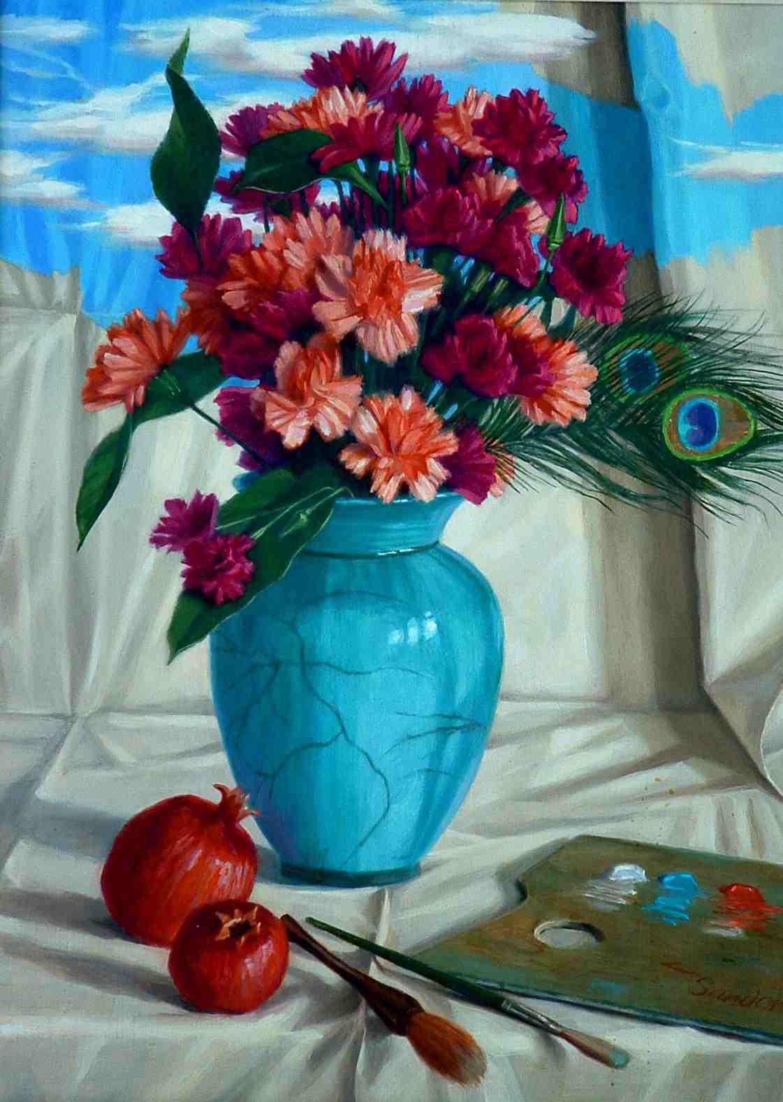 1121x1578 The Oil Painting Called Painted Canvas - Oil Painting Pictures On Canvas