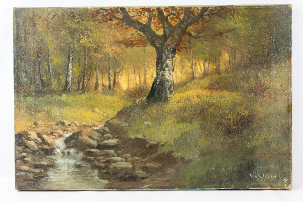 1170x780 William Carson Oil Painting On Canvas Listed Artist - Oil Painting Pictures On Canvas