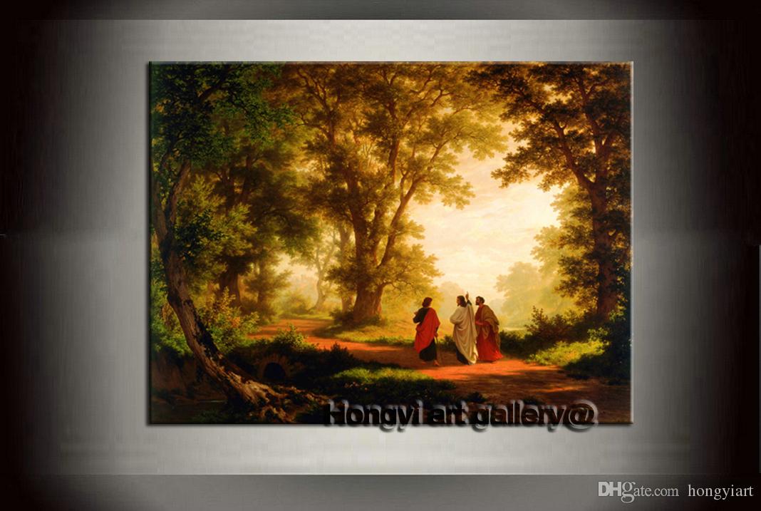1068x717 Gifts Modern Home Decor Robert Zund The Road To Emmaus Oil - Oil Painting Print On Canvas