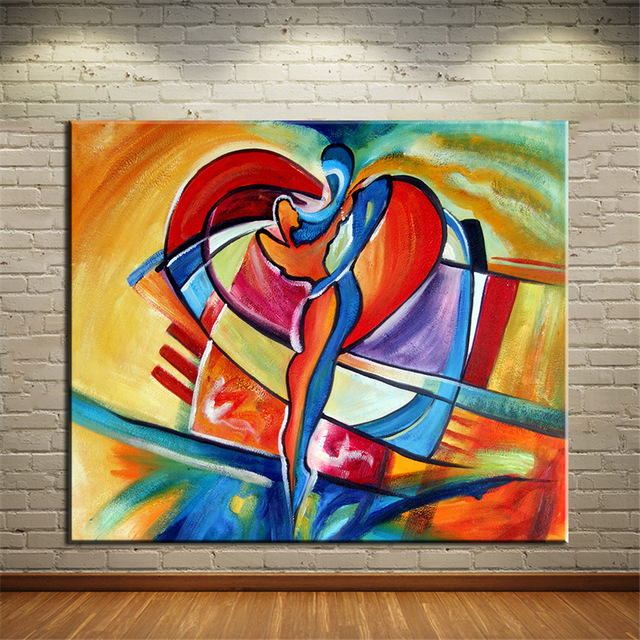640x640 No Frame Printed Square Cubic Abstract Oil Painting Canvas Prints - Oil Painting Prints