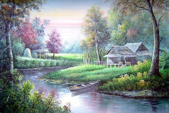 550x367 Landscape Oil Painting - Oil Painting Scenery