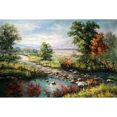 236x236 Oil Paintings From ,deer Landscape Oil Painting - Oil Painting Shop