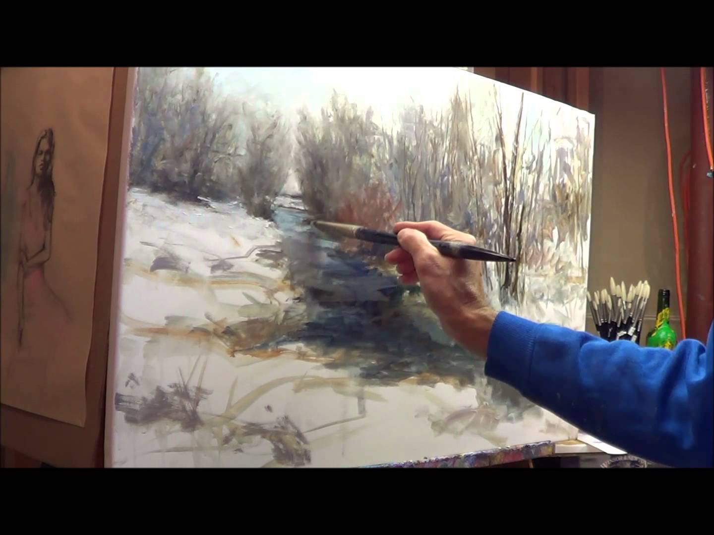 1440x1080 Oil Painting Winter Scene With Michael Pintar - Oil Painting Snow Scenes