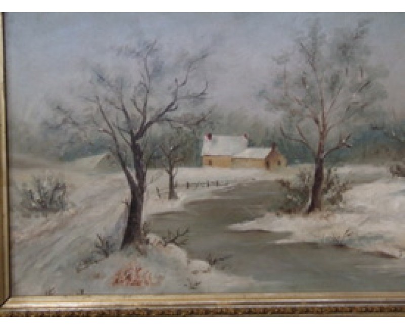 800x650 Painting Snow Scene Oil On Board Painting Snow Scenes In Oils - Oil Painting Snow Scenes