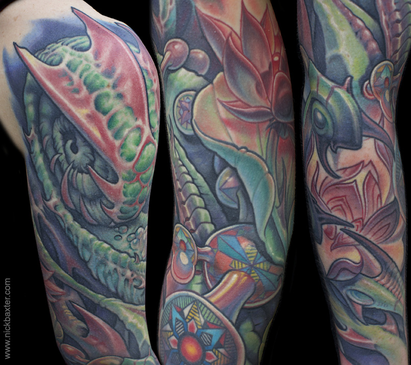 806x717 Nick Baxter - Oil Painting Style Tattoo