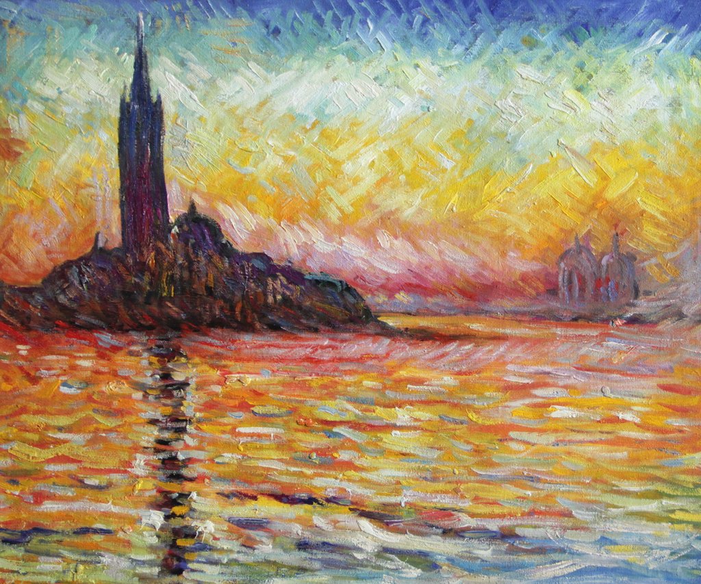 1024x853 Mc058 San Giorgio Maggiore By Twilight Claude Monet Repro Oil - Oil Painting Usa