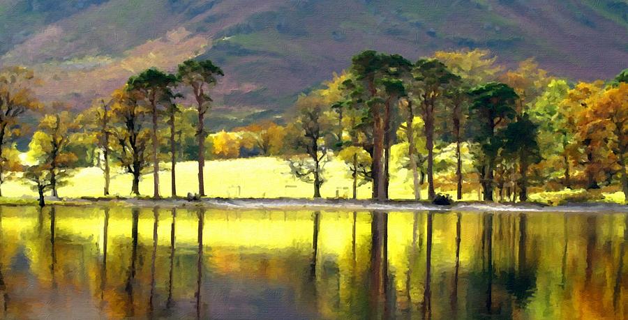 900x459 Oil Painting Landscape Pictures Digital Art By Usa Map - Oil Painting Usa