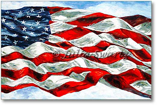 521x351 Oil Painting Of Usa Flag - Oil Painting Usa