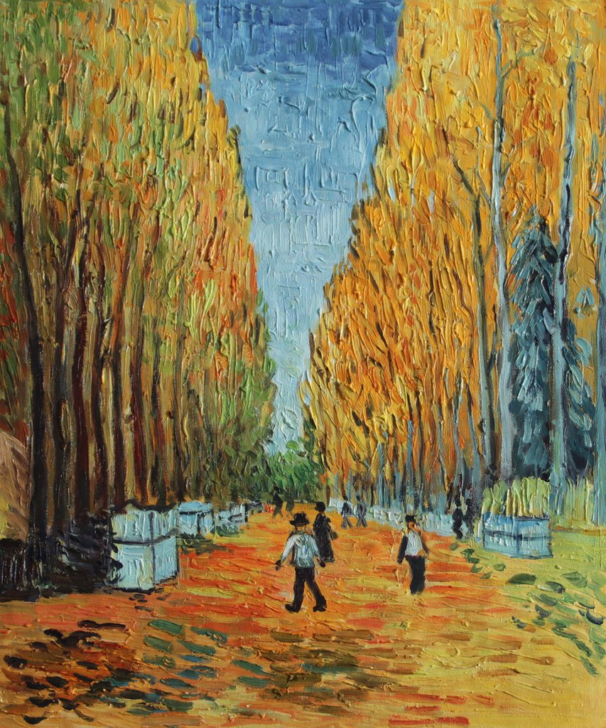 853x1024 Vg27 Alychamps Vincent Van Gogh Repro Oil Painting On Canvas 20x24 - Oil Painting Usa