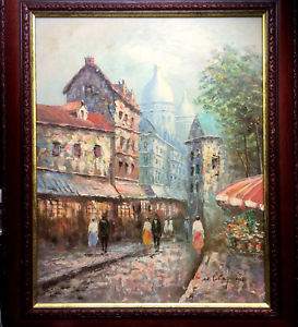 273x300 W. Chapman Usa Artist Signed Oil Painting Year Uknown But Very - Oil Painting Usa