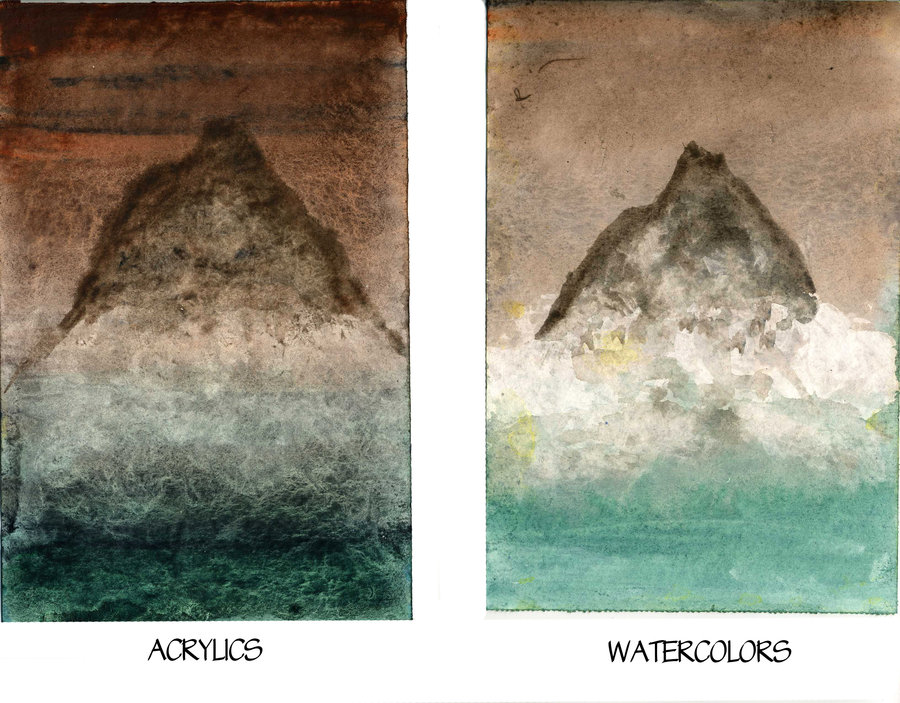 900x703 Watercolor Vs. Acrylic Round 4 By Raspberrymetamorph - Oil Painting Vs Watercolor