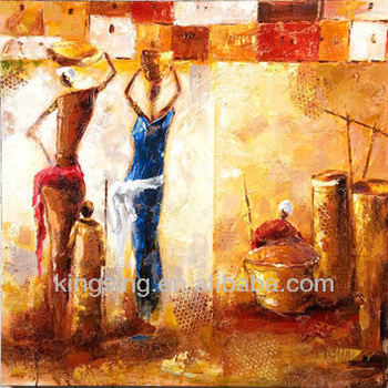 350x350 Modern African Women Oil Painting Canvas Art Wall Art - Oil Painting Wall Art