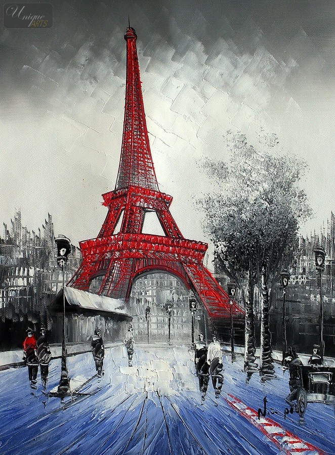 662x900 Modern Art - Oil Painting Winter Scenes