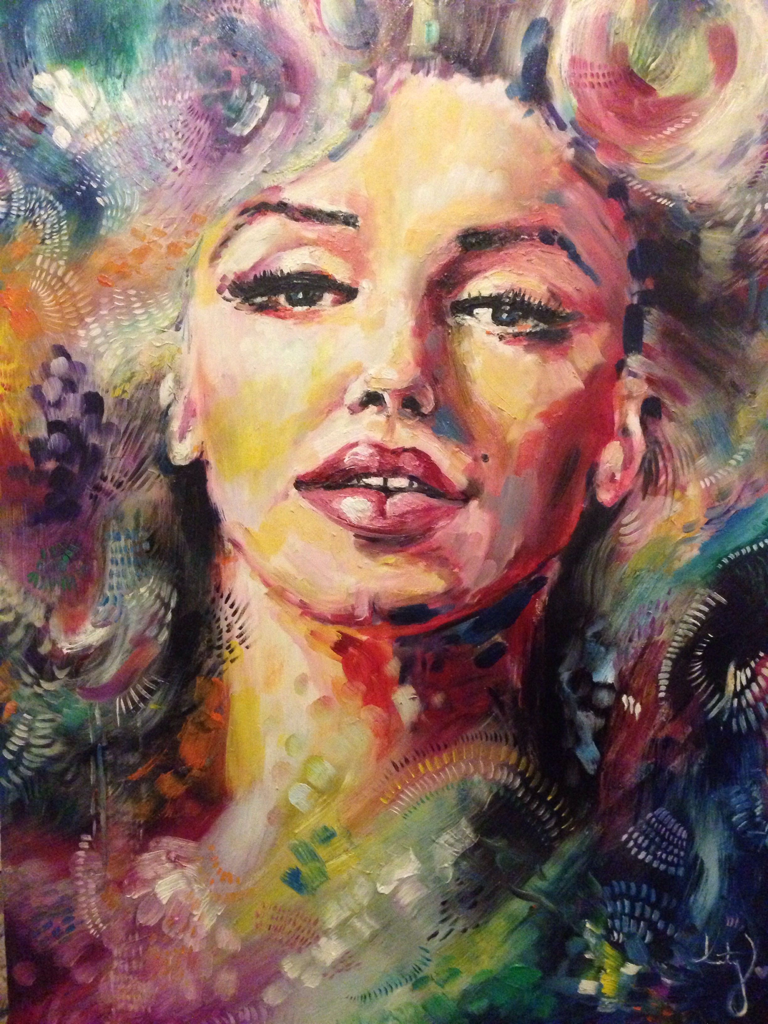 2448x3264 Marilyn Monroe Oil Painting Iconic Women Collection - Oil Painting Woman Face