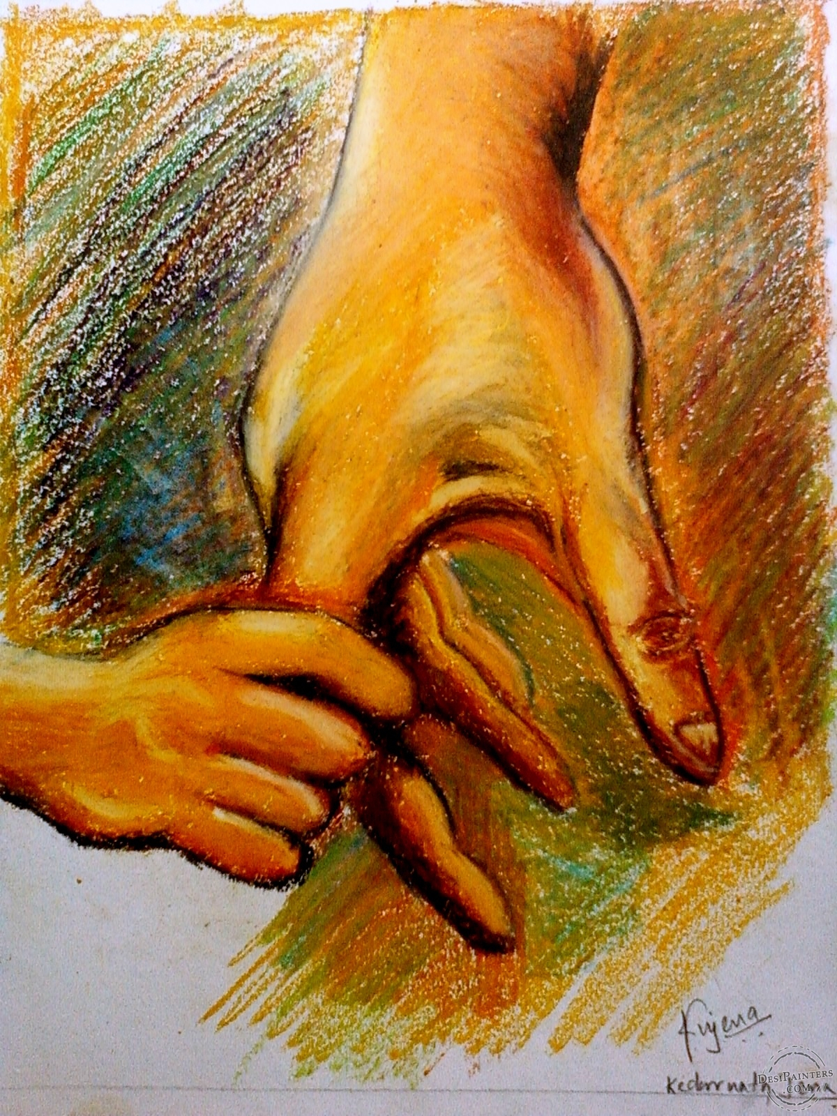 1200x1600 Oil Pastel Painting Images Oil Pastel Paintinggreat Painters Oil - Oil Pastel Painting