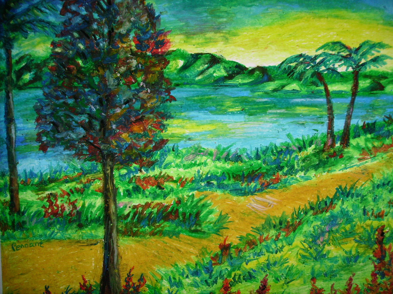 1500x1125 Nature Drawings And Paintings Pictures Natural Scenery Painting - Oil Pastel Painting Gallery