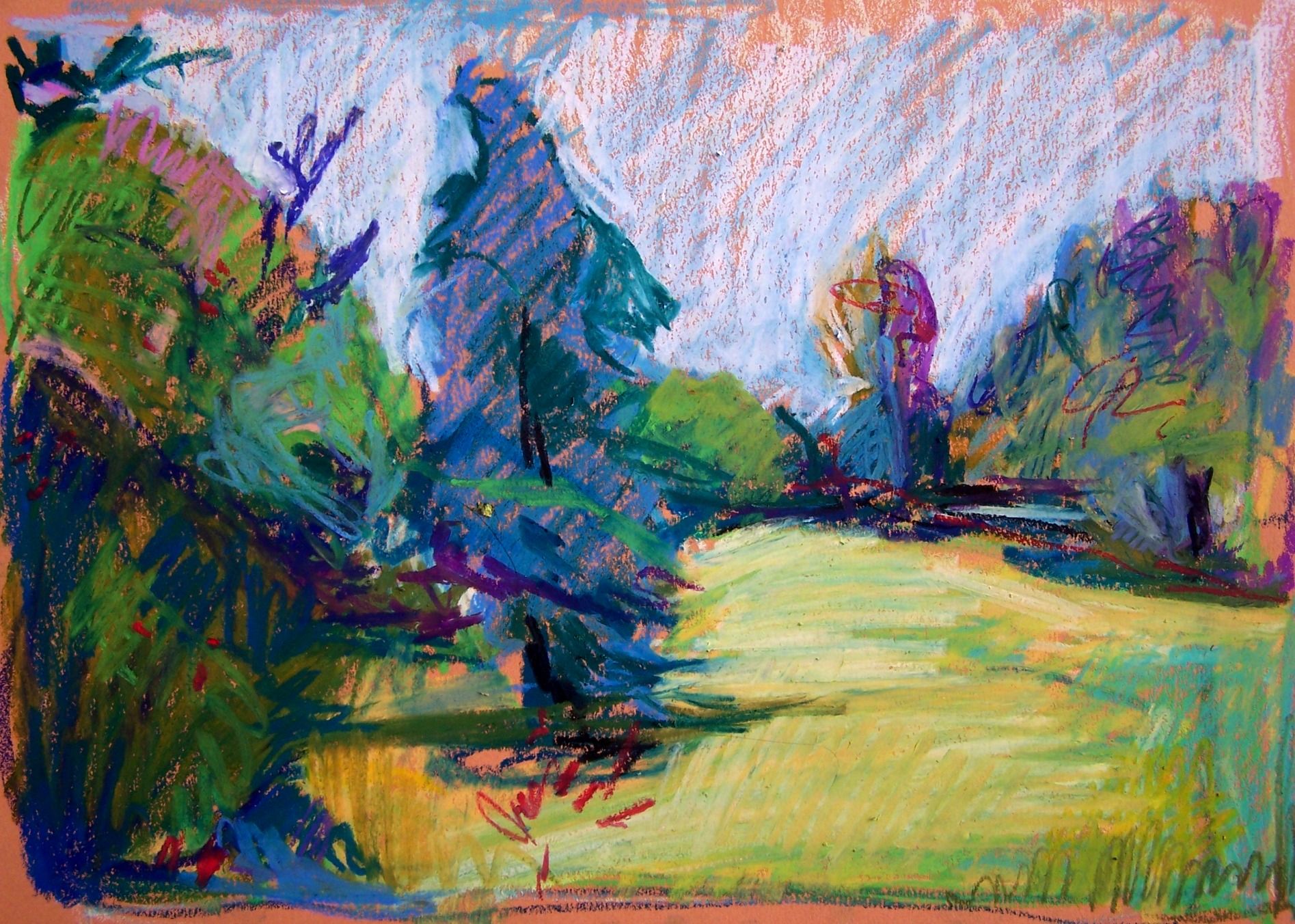 1895x1352 Oil Pastels Aletha Kuschan's Weblog Journaling - Oil Pastel Painting Gallery