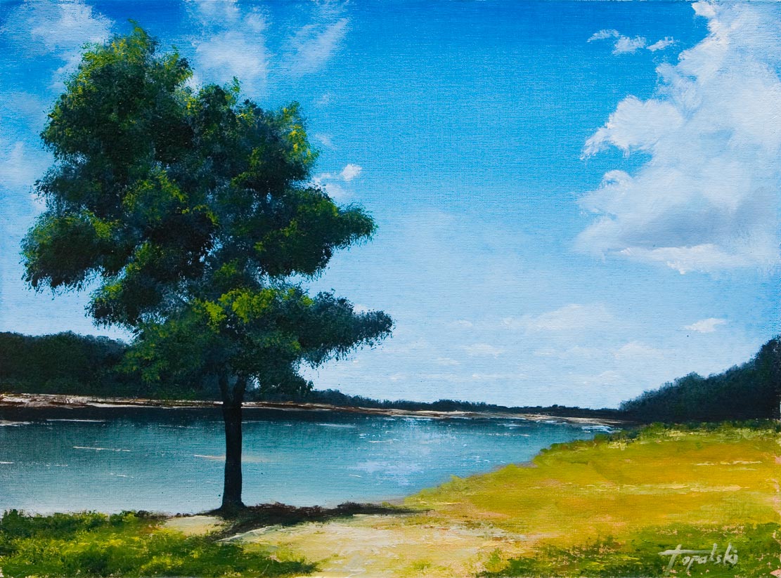 1111x823 Landscape Oil Painting Fine Arts Gallery - Oil Pastel Painting On Canvas