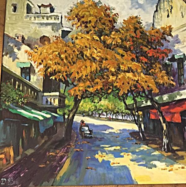 599x600 Year, O'Art Painting, Original Oil Pastel Painting On Canvas - Oil Pastel Painting On Canvas