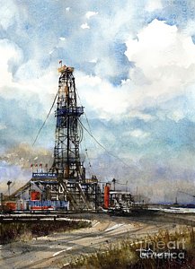 217x300 Latshaw Rig - Oil Rig Painting