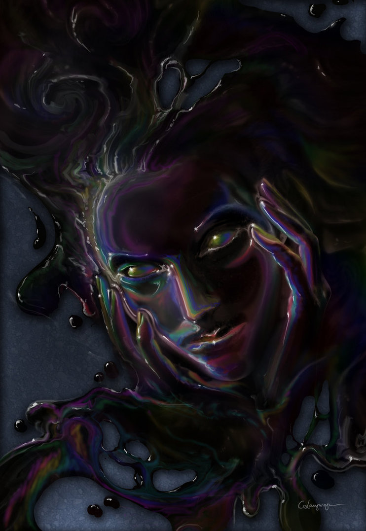 742x1077 Oil Spill By Cassiopeiaart - Oil Spill Painting