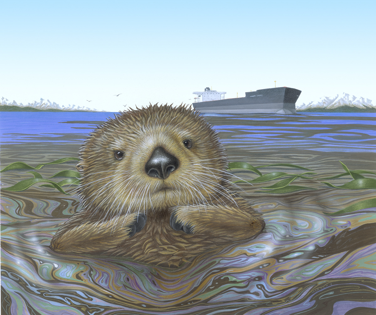 1200x1006 Paul Mirocha Design And Illustration Oil Spill! - Oil Spill Painting