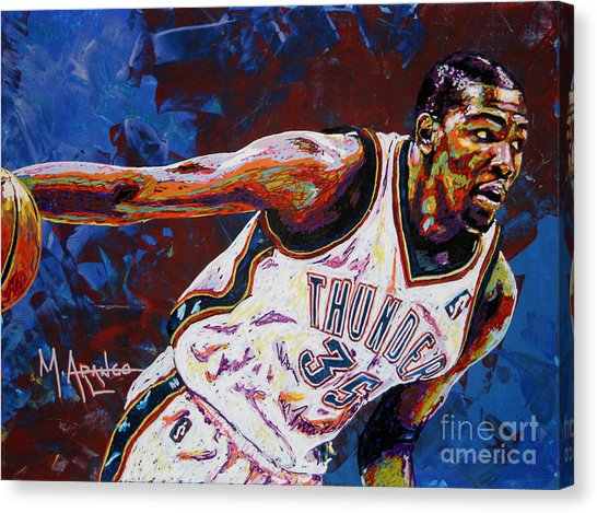 546x469 Okc Thunder Canvas Prints Fine Art America - Okc Thunder Painting