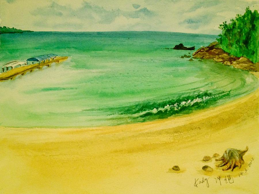 900x676 Okinawa Holiday Painting By Kadij - Okinawa Painting