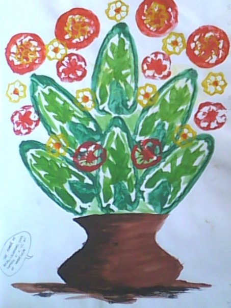 453x604 Pepper, Calamansi, Okra By Aesthete0612 - Okra Painting