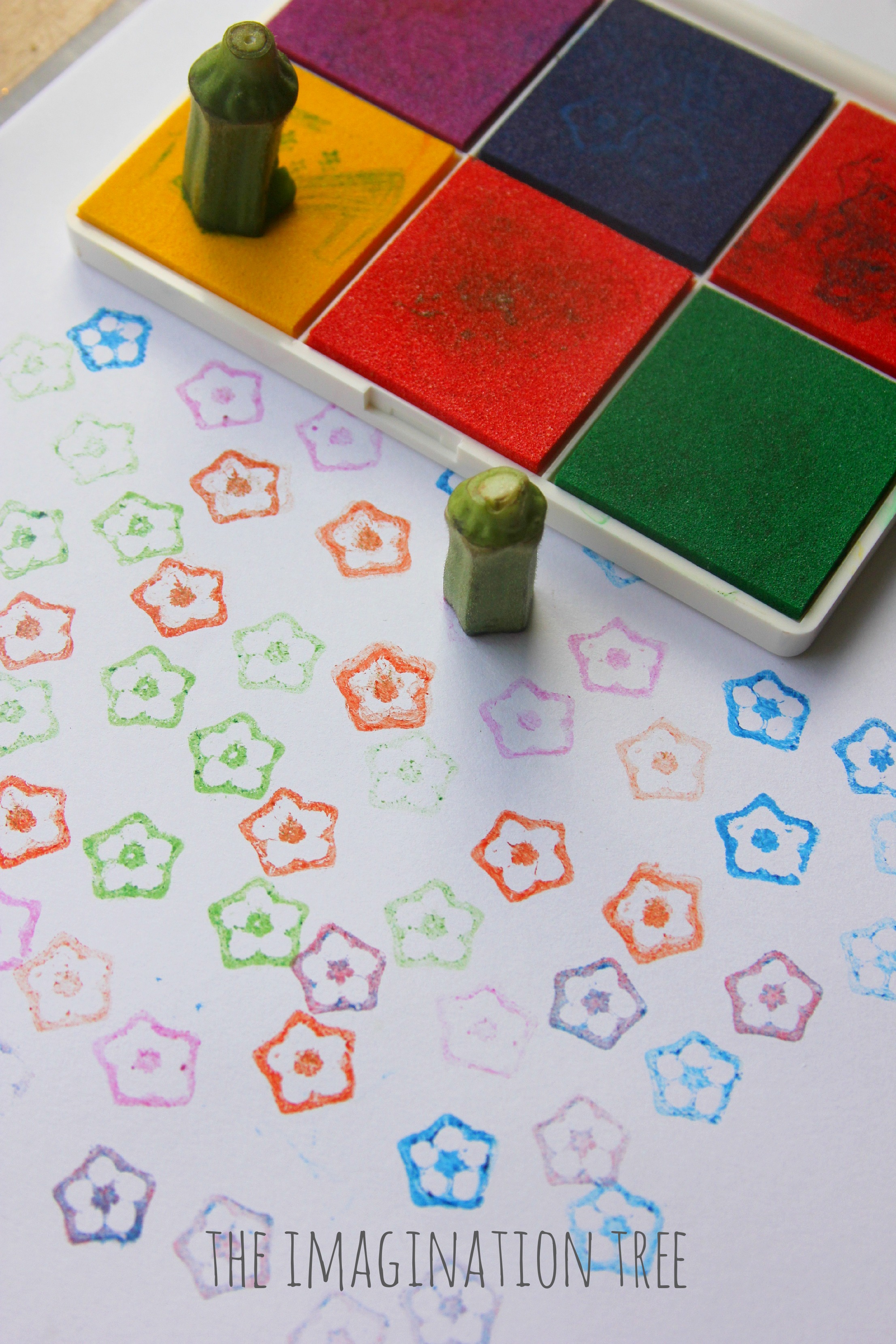 2212x3318 Printing Flowers With Okra - Okra Painting