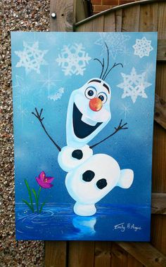 Olaf Painting at PaintingValley.com | Explore collection of Olaf Painting