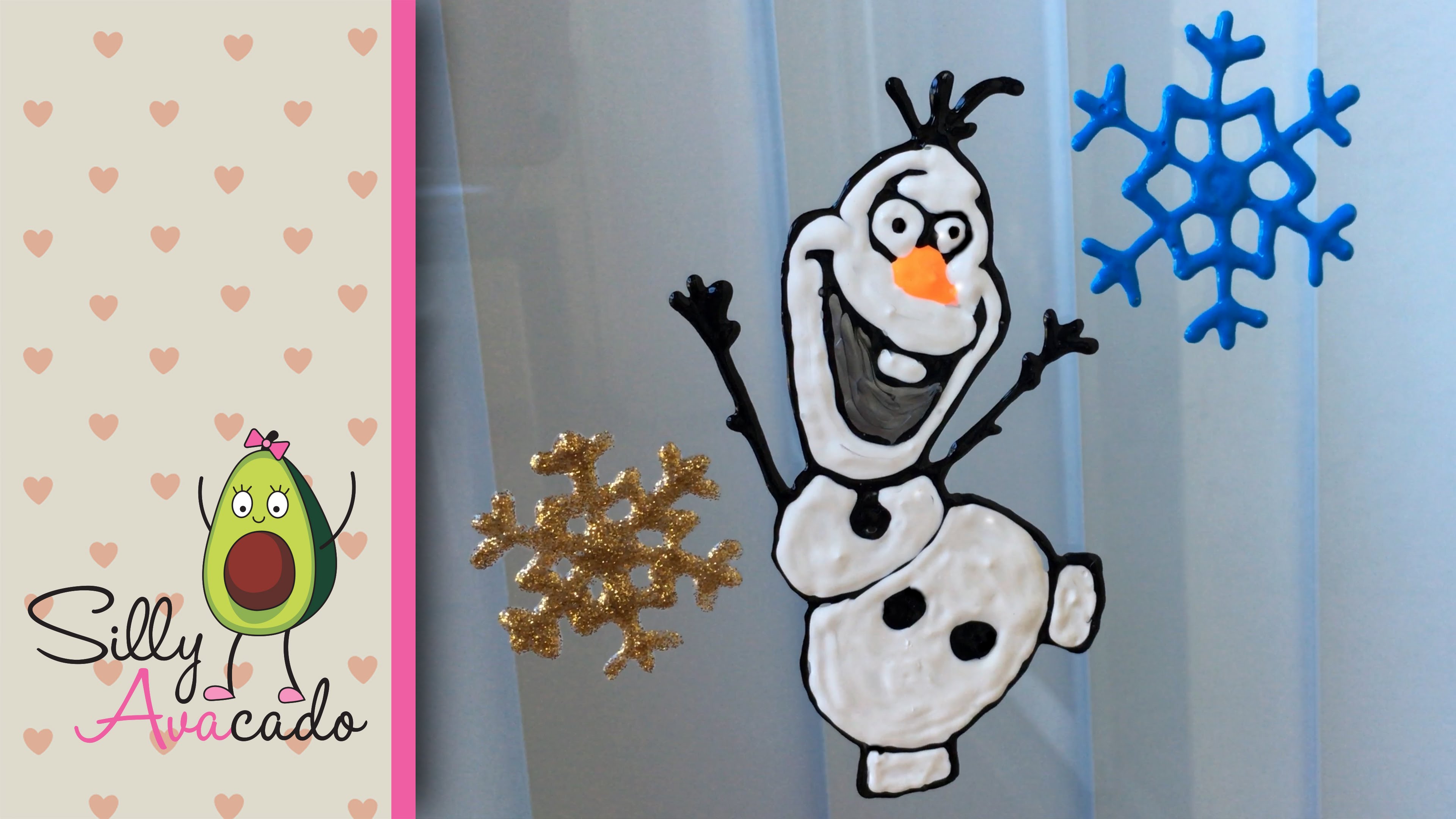 3840x2160 How To Make Elsa Amp Olaf Window Clings With Puffy Paint - Olaf Painting
