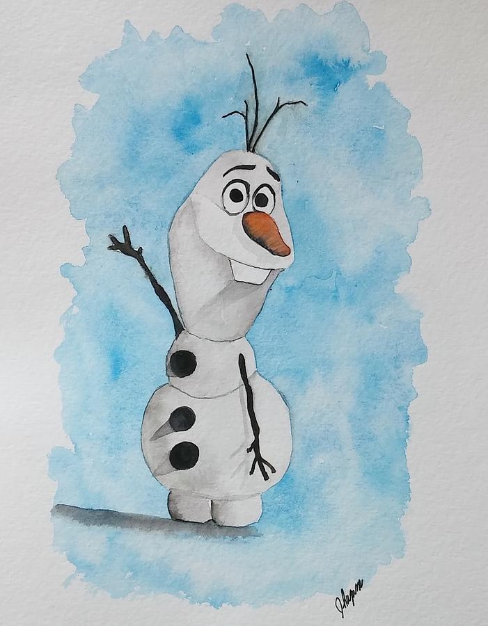 701x900 Olaf Painting By James Lagasse - Olaf Painting