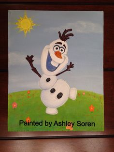 236x314 Ryan's Frozen Paint Party ) Ryan's B Day Paint - Olaf Painting