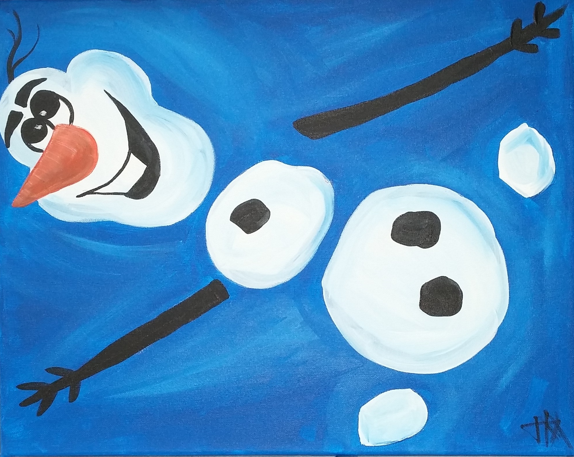 1980x1578 Cookies Amp Canvas - Olaf Painting
