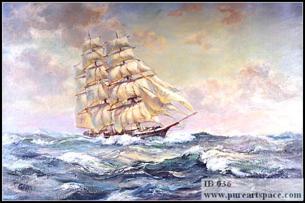 602x400 Sailboat Oil Paintings , War Ship Paitning ,old Boat Painting - Old Boat Painting