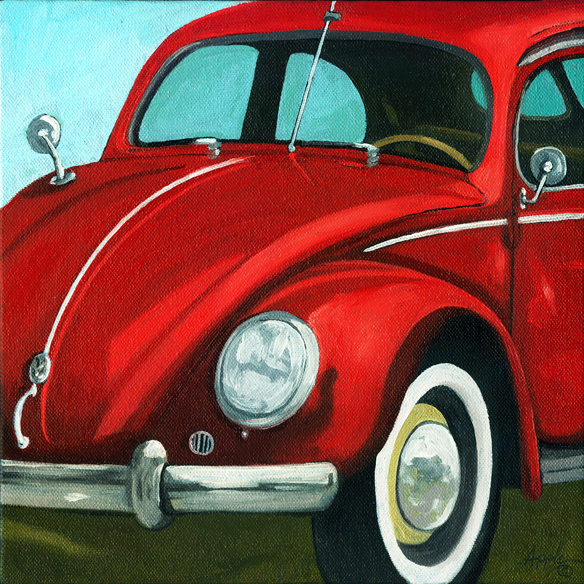 584x584 Painting A Day Art Blog - Old Car Painting