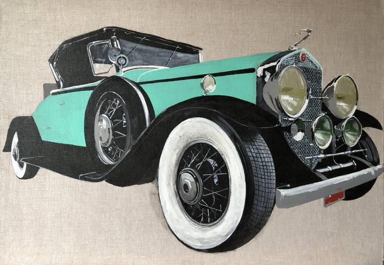 770x532 Saatchi Art Old Car Painting By Tcholokava Tengiz - Old Car Painting